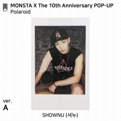 MONSTA X The 10th Anniversary POP-UP Monologue Official Polaroid