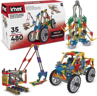 K'NEX - Adventure Wheels Building Set - 480 Pieces‚ STEM Building