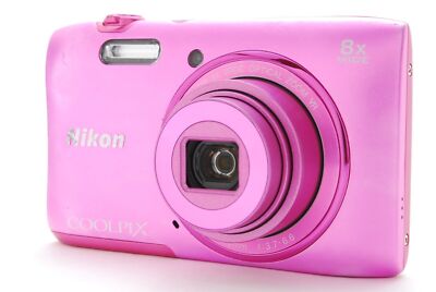Nikon Coolpix S3600 Pink 8x Optical Zoom 20.1MP Digital Camera | eBay