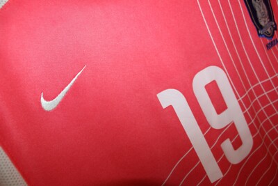 J H AHN #19 안정환 South Korea 2002-03 home shirt Nike L pink