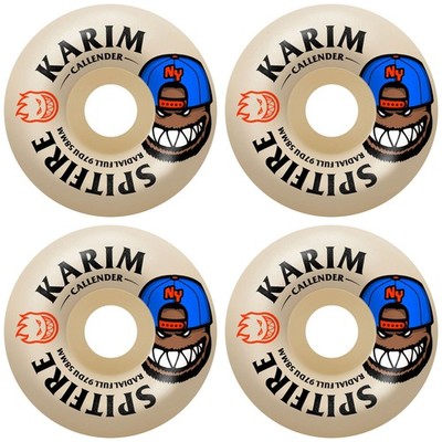 Spitfire Skateboard Wheels 58mm F4 97A Karim Callender Burn Squad