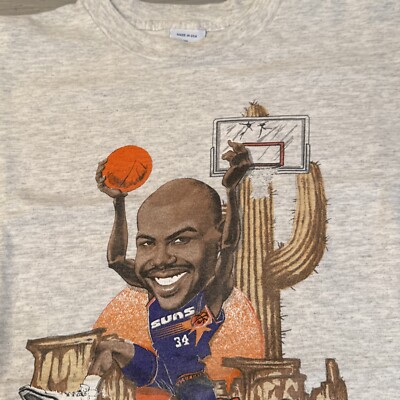 Vintage 90s NBA Salem Phoenix Suns Charles Barkley Caricature