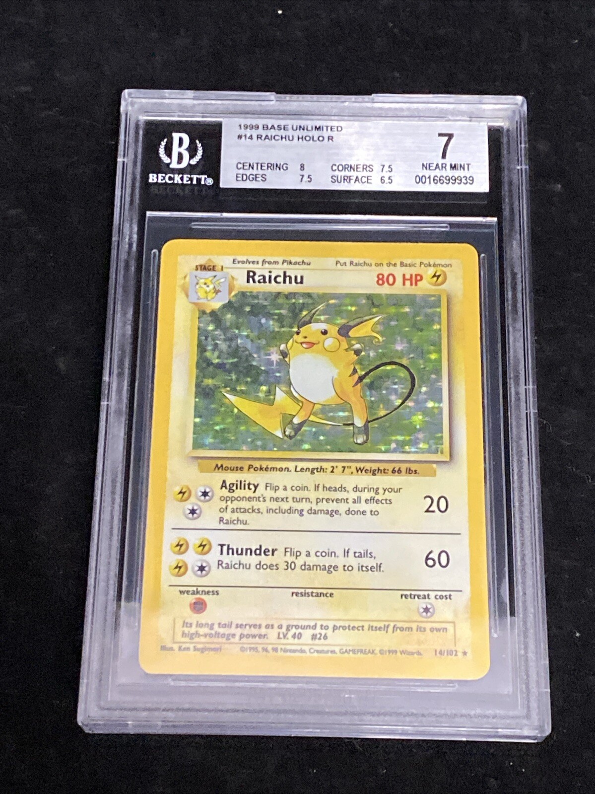Raichu 1999 Pokemon Game #14 1st Edition Holo Price Guide - Sports