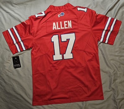 17 Buffalo Bills Josh Allen Men's Game Stitched XL Jersey | eBay