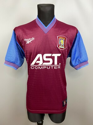 ASTON VILLA 1997 1998 HOME SHIRT FOOTBALL SOCCER JERSEY REEBOK