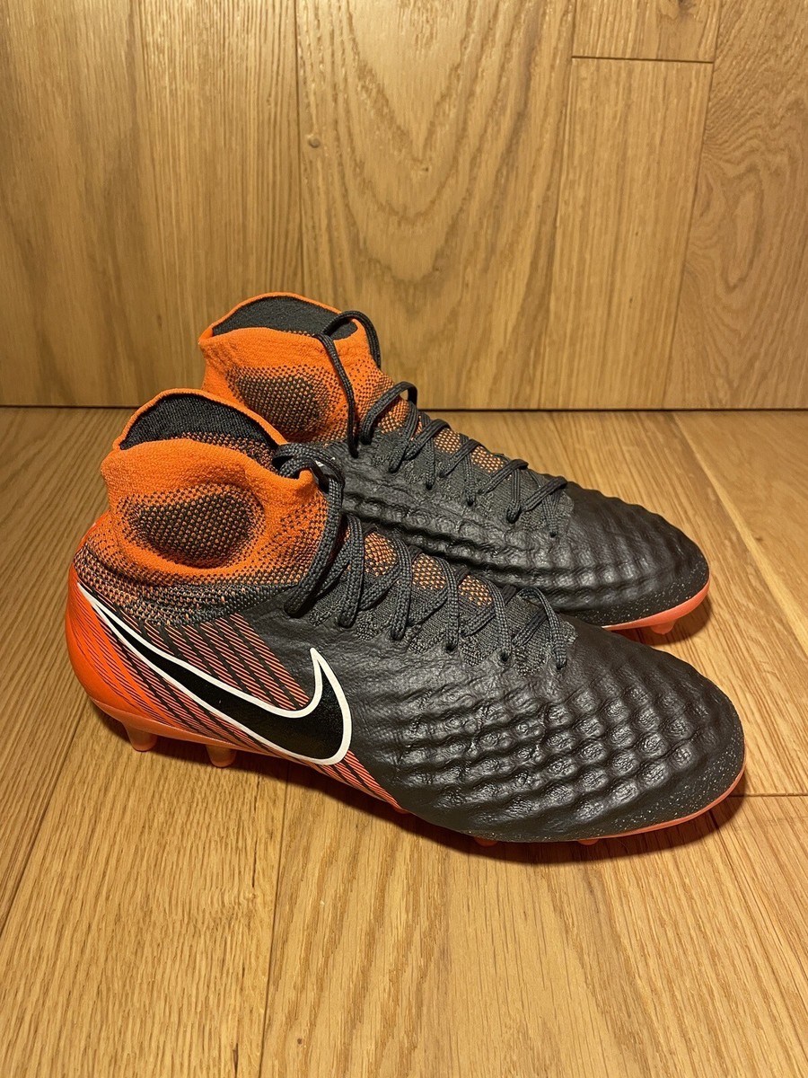 Size 7.5 - Nike Magista Obra 2 Elite DF FG Grey Total Orange NEW