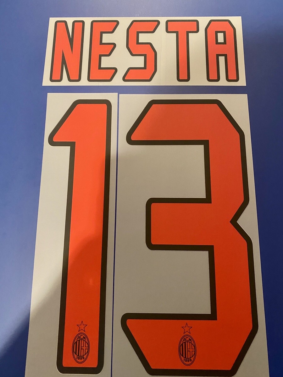 06-07 ACミラン ネスタ 13番 長袖 ユニフォーム NESTA ACミラン 06/07