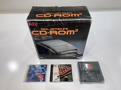 NEC Super CD ROM 2 System Console Complete in Box with PC Engine
