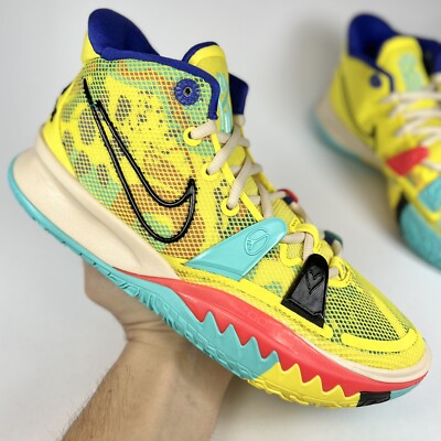 Nike Kyrie 7 1 World 1 People Yellow Strike CQ9326-700 Mens Sz 7