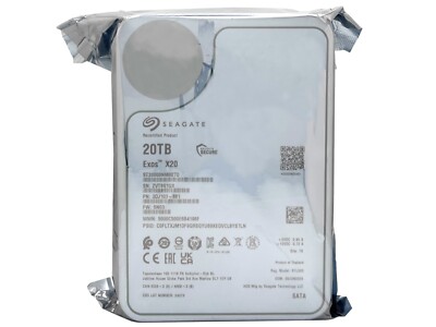 Seagate Exos X20 ST20000NM007D 20TB 512E SATA 6Gb/s 3.5