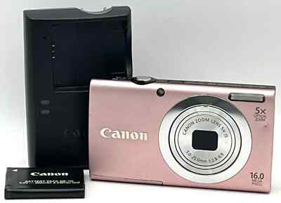 Canon PowerShot A2400 IS Pink 16.0MP Digital Camera English