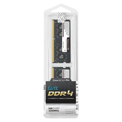 TEAMGROUP ELITE DDR4 32GB Kit (2 x 16GB) 3200MHz (2933MHz or