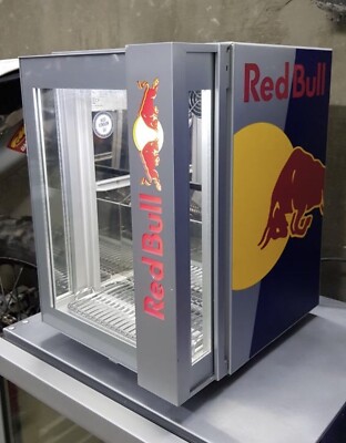 VERY RARE OEM Red Bull Led Limited 3D Logo Fridge Pub Home Garden