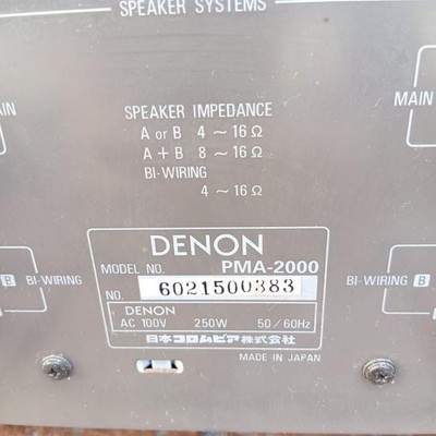 JUNK Denon PMA-2000 Integrated amplifier gold Stereo Integrated