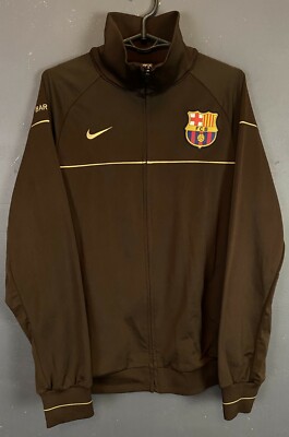 RARE MEN'S NIKE FC BARCELONA 2008/2009 TRACK JACKET SOCCER
