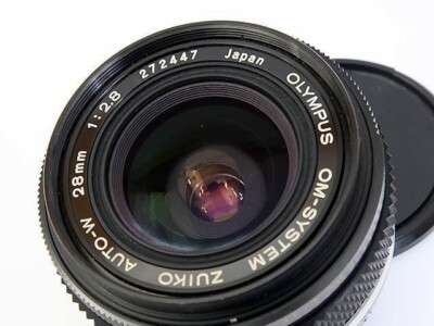 Olympus OM Zuiko Auto-W 28mm F2.8 Wide Angle Prime Lens OM System