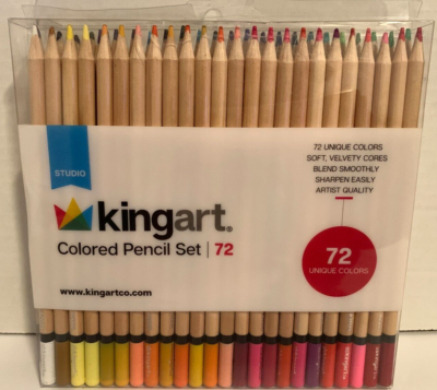 Kingart Studio, Colored Pencil Set, Soft Wax-Based Cores, Set of