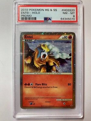 PSA 8 - Pokémon TCG Entei (HGSS Promo 20) Fall 2010 Collector's