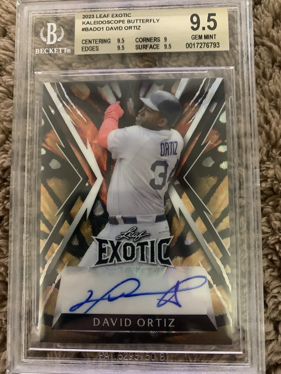 2023 LEAF EXOTIC 1/1 DAVID ORTIZ BGS 9.5 | eBay