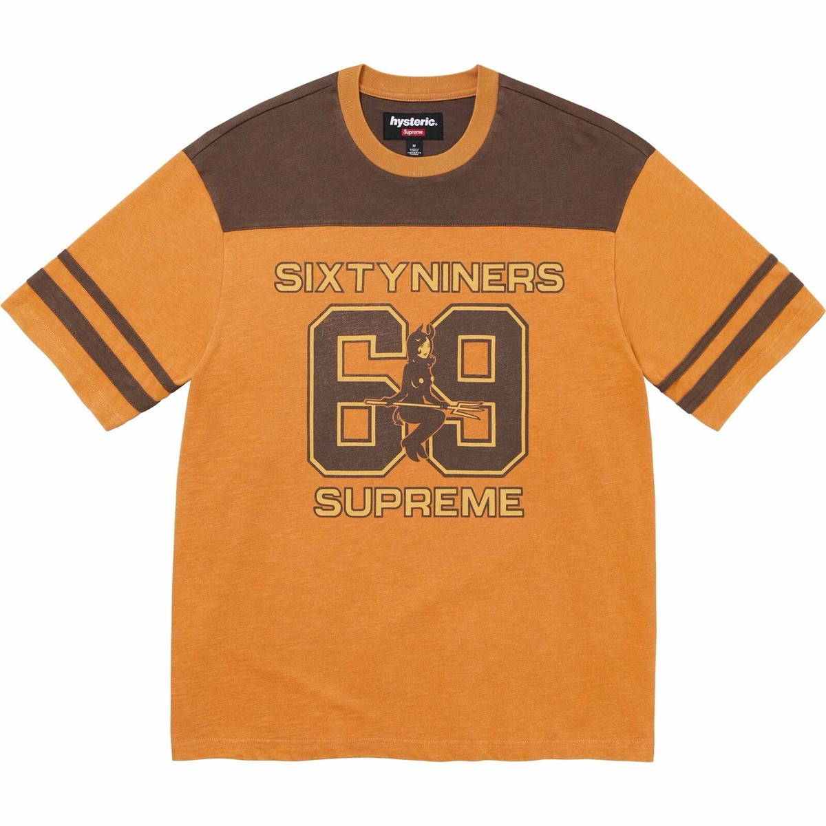 SUPREME®/HYSTERIC GLAMOUR 69 FOOTBALL TOP JERSEY Light Orange FW24