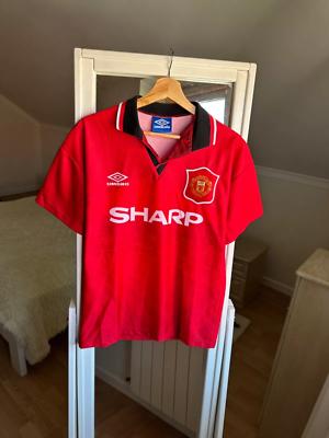 MANCHESTER UNITED 1994/1995/1996 HOME FOOTBALL SHIRT JERSEY UMBRO