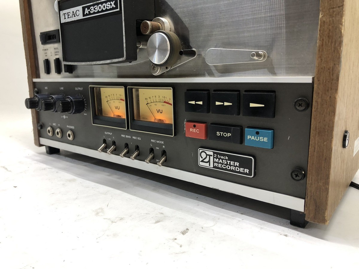 TEAC A-3300SX REEL-TO-REEL TAPE DECK PLAYER, FOR PARTS OR REPAIR