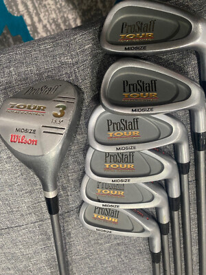 Set of 7 - Wilson Pro Staff Tour - Midsize - Irons 3, 5, 6, 7, 8