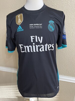 Real Madrid Benzema 8 France Super Cup Jersey Player Issue Adizero