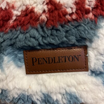 Pendleton Twin Blanket 66”X92” White Sand Multi 100% Polyester NEW