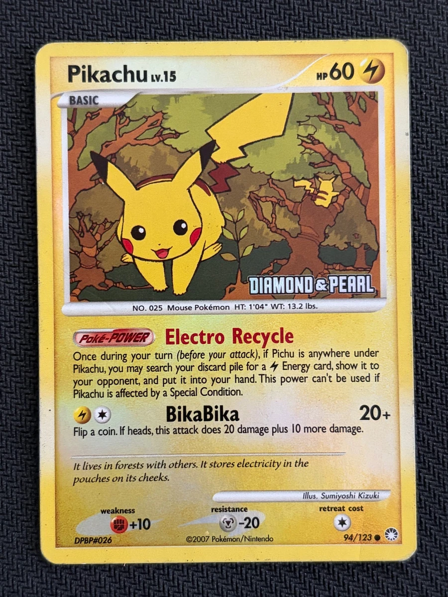 Pikachu Pokémon TCG Mysterious Treasures Individual Collectible