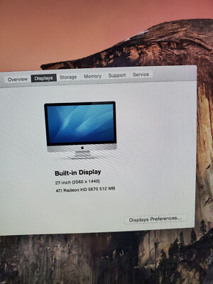 Apple iMac A1312 27 inch (1 TB, Intel Core i3 1st Gen., 3.2GHz