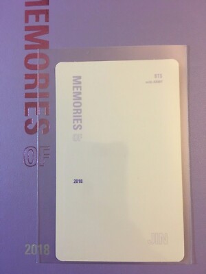 BTS Memories Of 2018 DVD Official [Photocard Only Jungkook