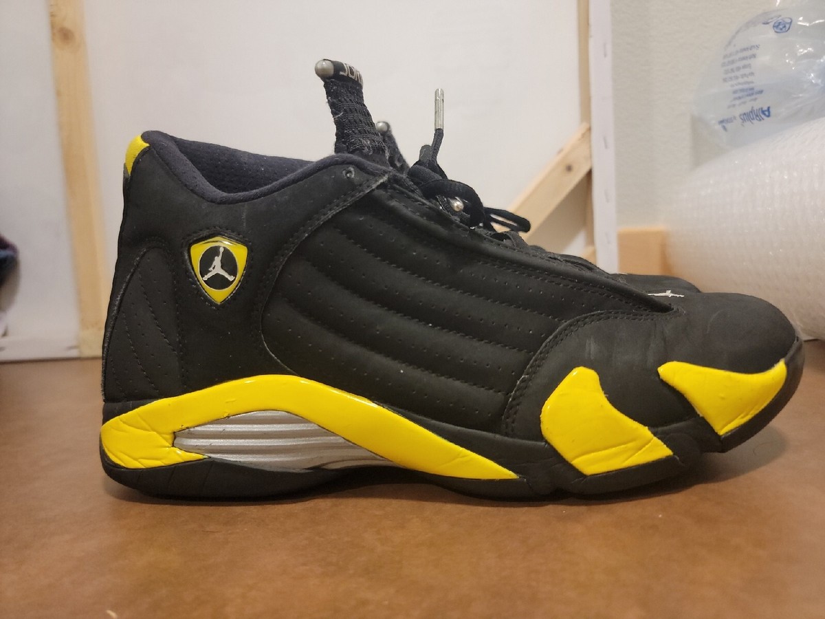 Nike Air Jordan 14 XIV Retro Thunder 487471-070 Yellow Black