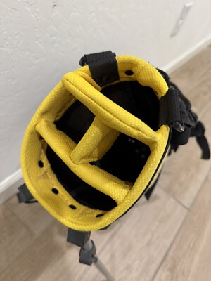 Nike Jr. Golf Youth Kids Stand Bag Black & Yellow w/Dual Shoulder