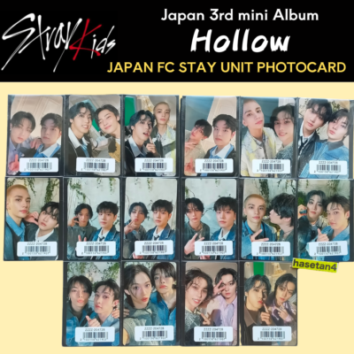 STRAY KIDS JAPAN 3rd MINI ALBUM Hollow STAY FC POB UNIT PHOTO CARD