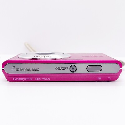 SONY DSC-W320 Digital Camera Pink Cyber-shot 14.1 MP 3.0x zoom
