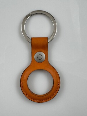 New Original Genuine Authentic OEM Apple AirTag Leather Key Ring
