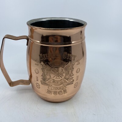 Huge 24 oz Silver City Mugs Moscow mule copper cup, Fire
