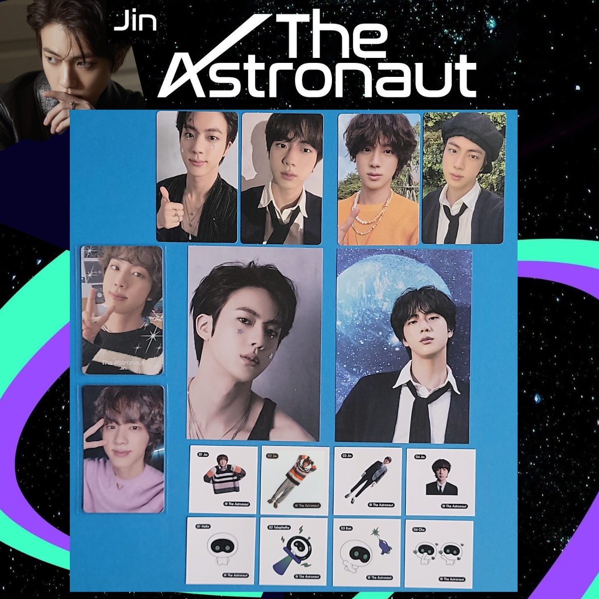 JIN BTS Solo Single The Astronaut Photo Card Japan Weverse