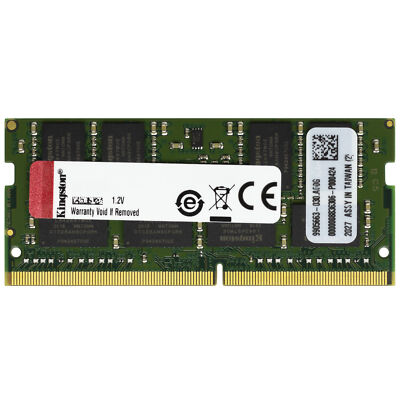 Kingston 16GB DDR4 2666 PC4-21300 SODIMM 260-Pin 2Rx8 Laptop