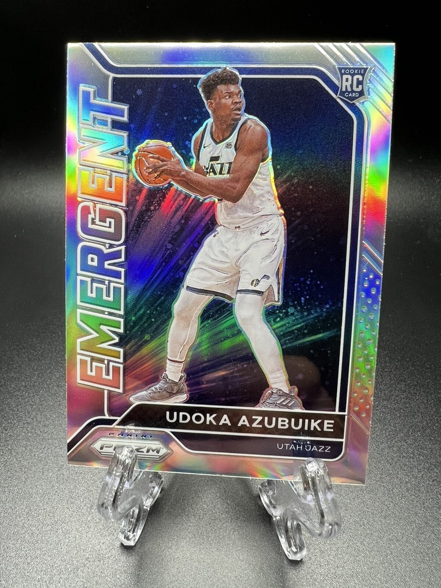 2020-21 Panini Prizm #28 Udoka Azubuike Silver Emergent Utah Jazz
