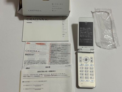 KYOCERA GRATINA 4G KYF31 White UNLOCKED ANDROID FLIP PHONE Sim