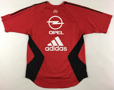 AC Milan 2005 2006 Adidas Opel red player issue training shirt