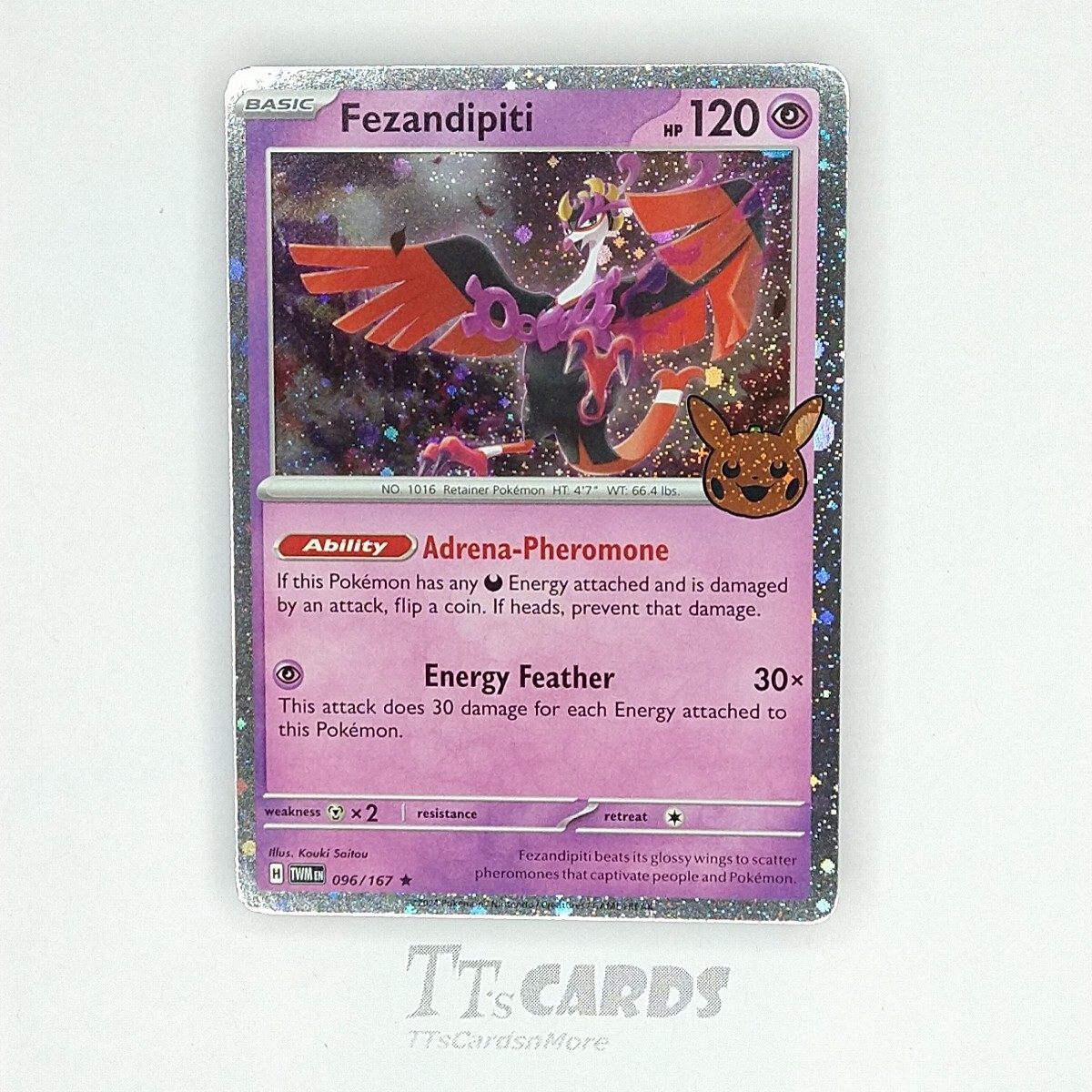Fezandipiti 096/167 Cosmos Holo Rare - Pokémon TCG Halloween Trick
