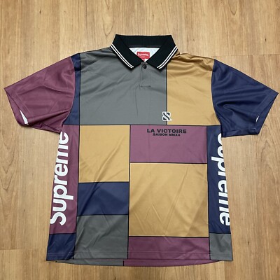 Supreme La Victoire Saison MMXX Colorblock Soccer Polo Jersey FW20
