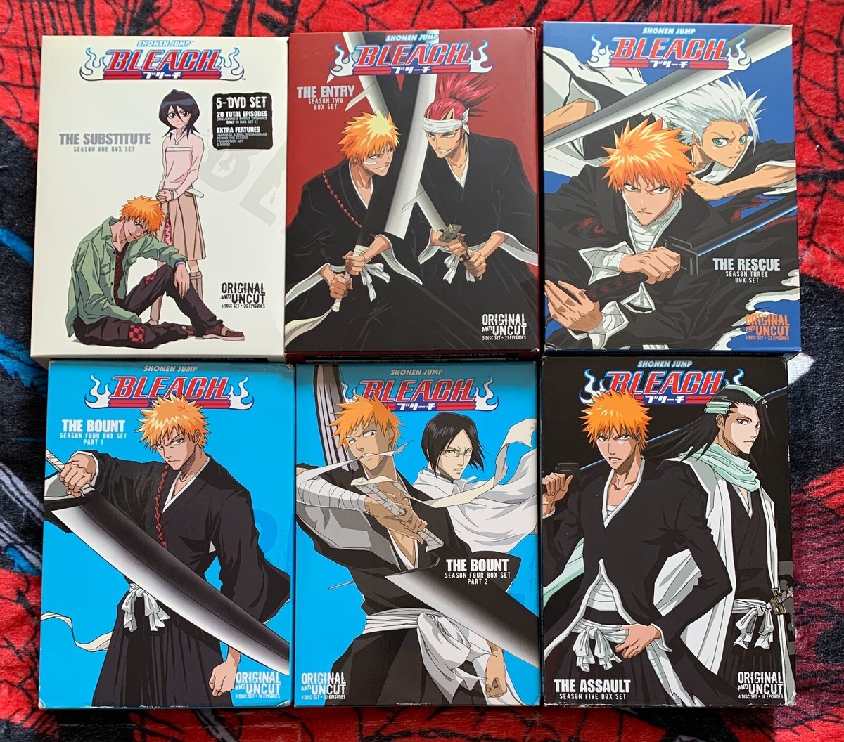 Bleach Anime Seasons 1-5 DVD Box Sets + Movies 1&2 | eBay