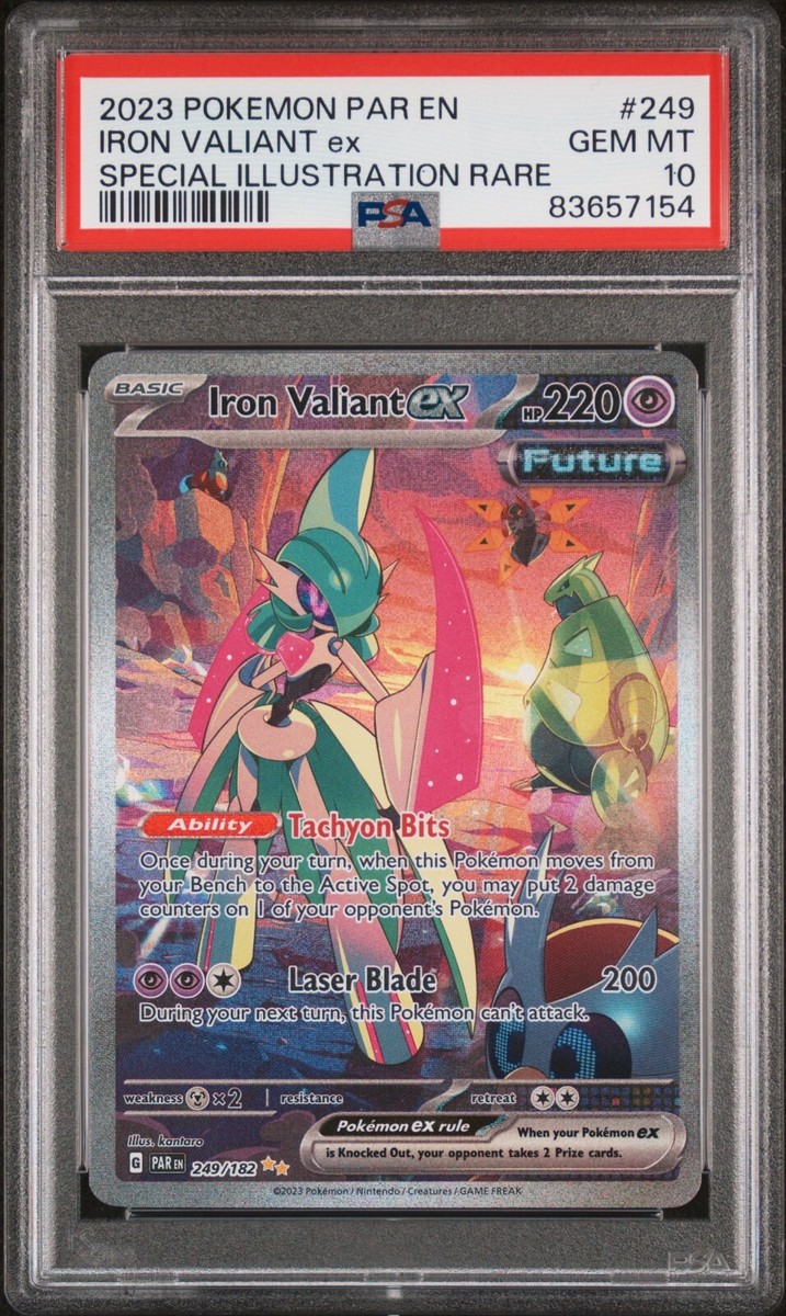 Iron Valiant ex 249/182 PSA 10 - Scarlet & Violet Paradox Rift