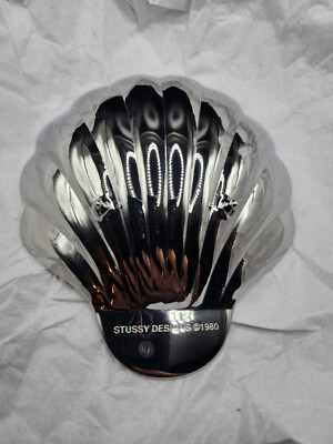Stussy Silver Clam Ashtray Polished Stainless Steel Limited