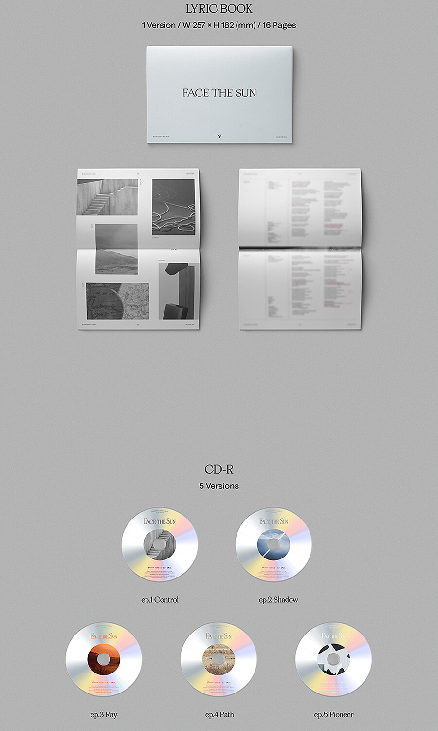 SEVENTEEN FACE THE SUN 4th Album CD+Photo Book+7 Card+etc+Pre