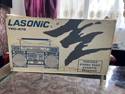 LASONIC TRC-975 Boombox Stereo Radio Cassette Player with Original